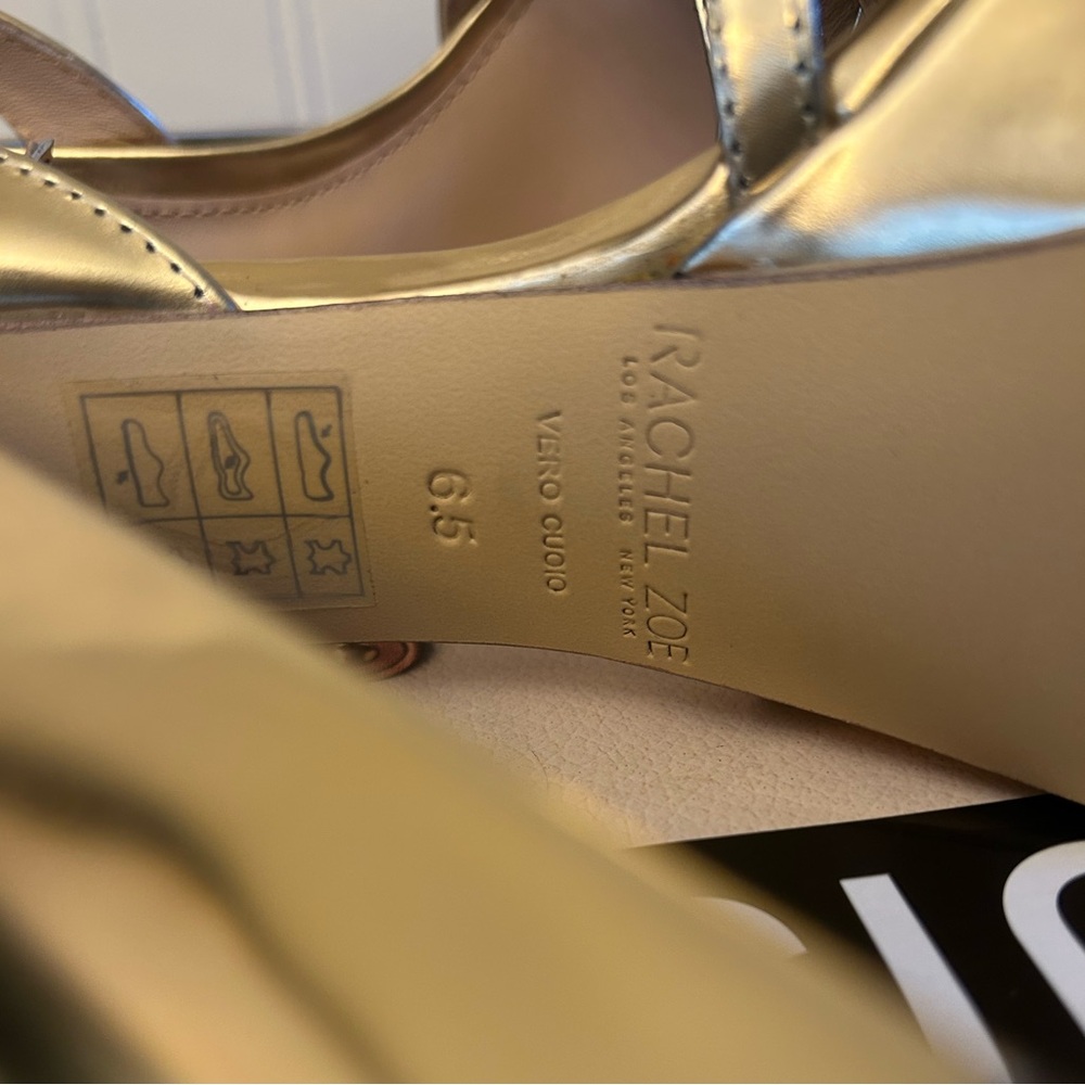 Rachel zoe metallic Gold Platform Heels - Picture 5 of 16